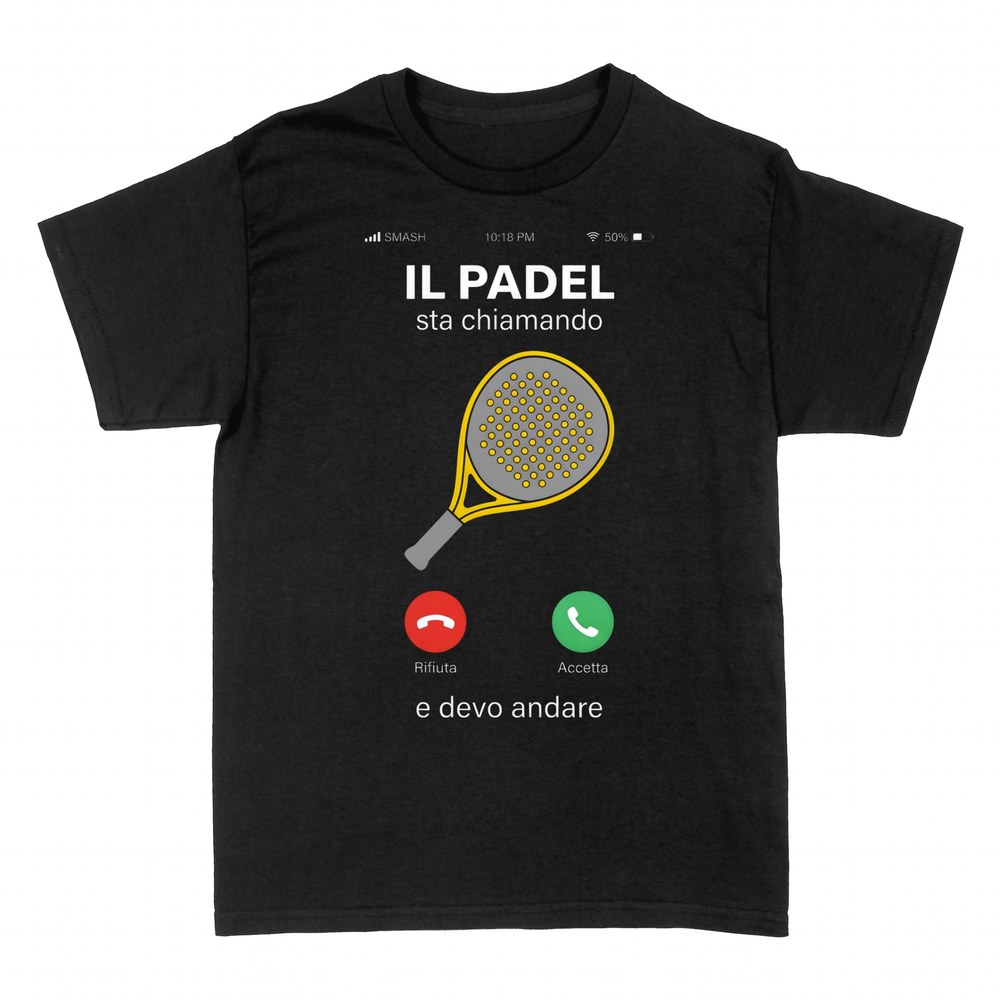Magliette: Il padel sta chiamando e devo andare
