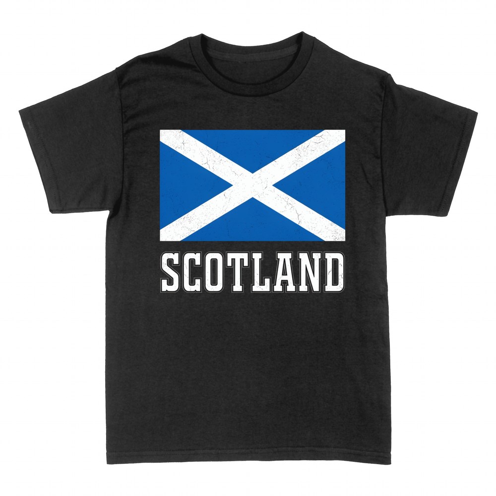 Magliette: Bandiera della Scozia con scritta Scotland
