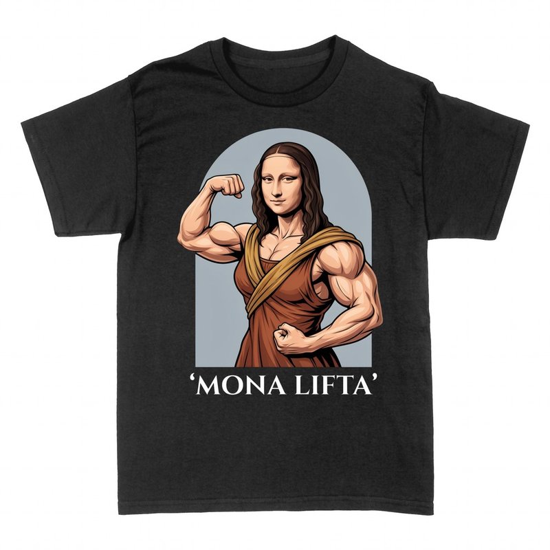 Magliette: Monna Lisa muscolosa 'Mona Lifta'