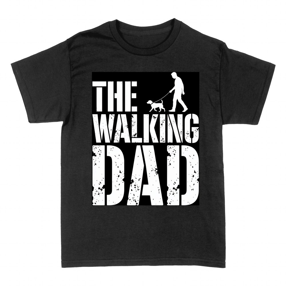 Magliette: The Walking Dad, pap&agrave; a spasso col cane