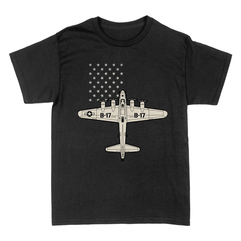 Magliette: Bombardiere B-17 con stelle