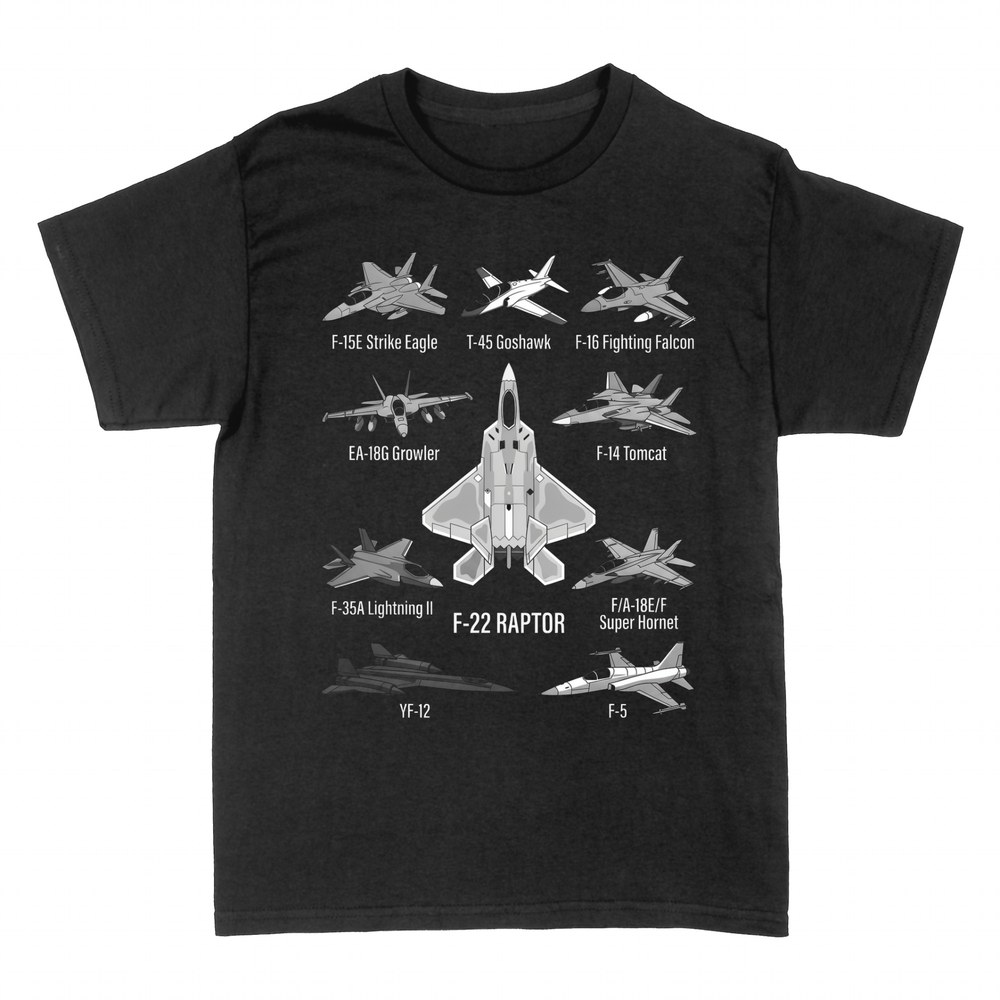Magliette: Aerei da caccia con l'F-22 Raptor