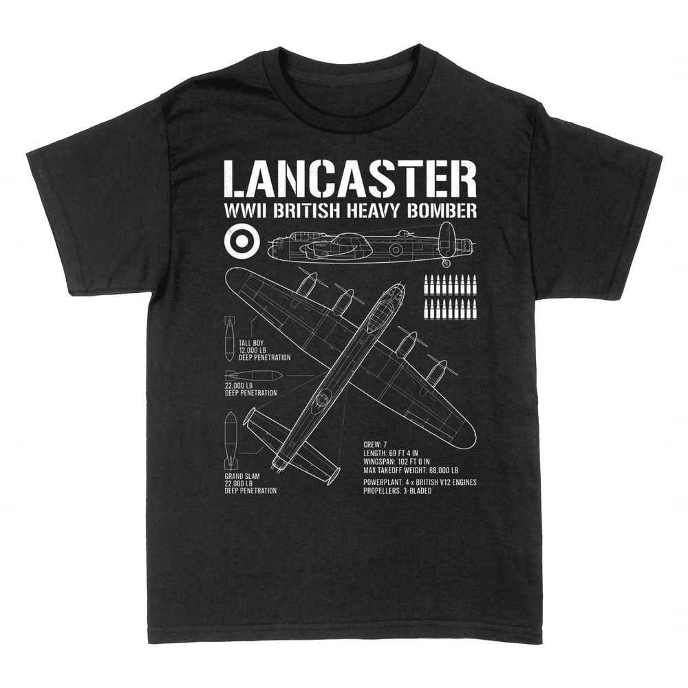 Magliette: Progetto del bombardiere Lancaster