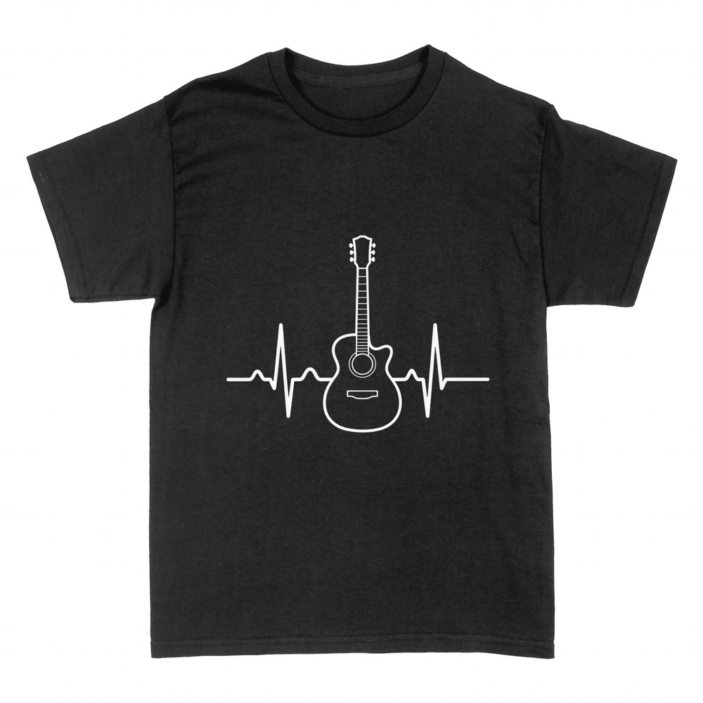 Magliette: Chitarra acustica battito del cuore