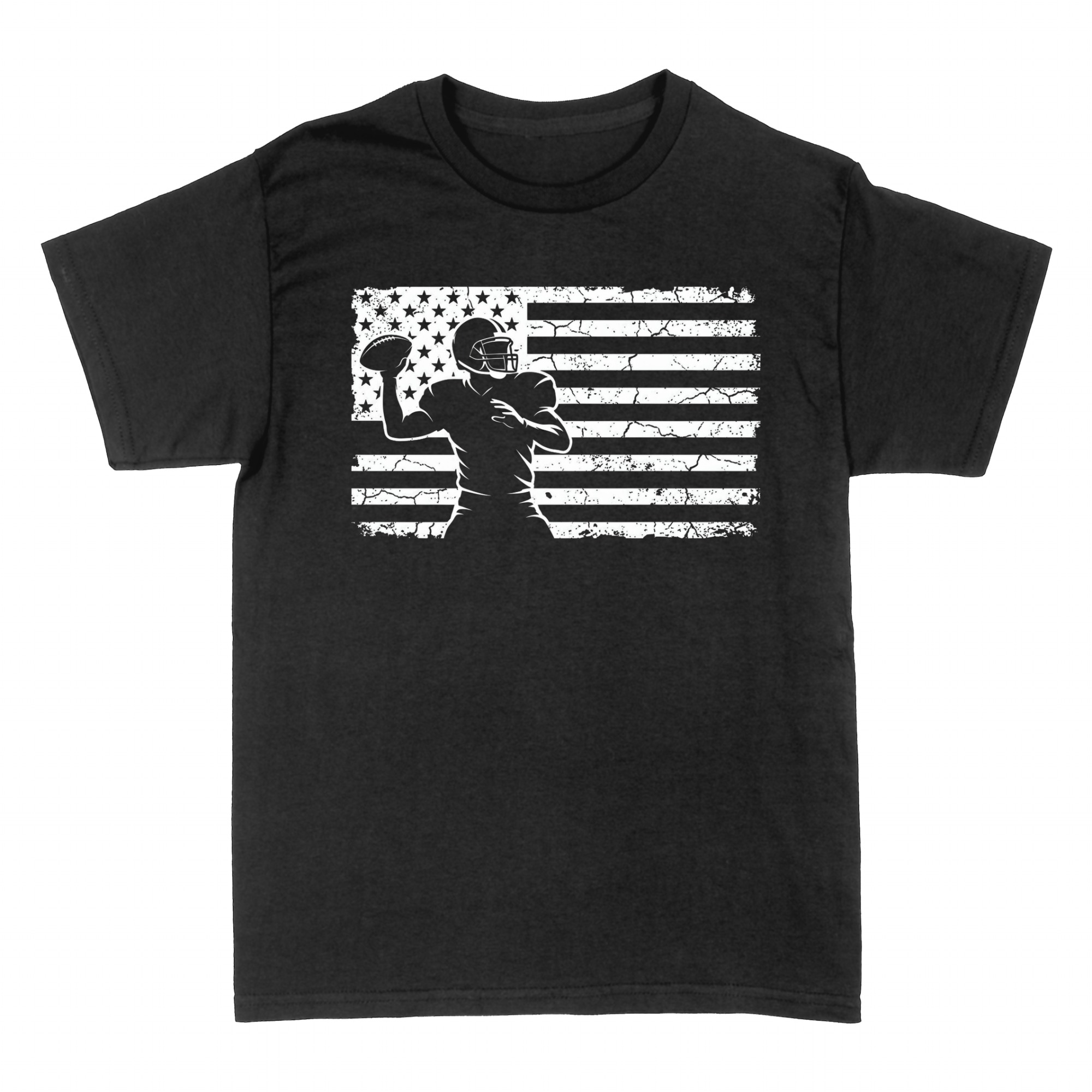 Magliette: Football americano con bandiera USA