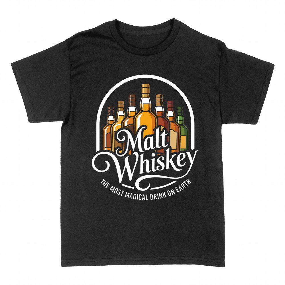 Magliette: Malt Whiskey, la bevanda pi&ugrave; magica