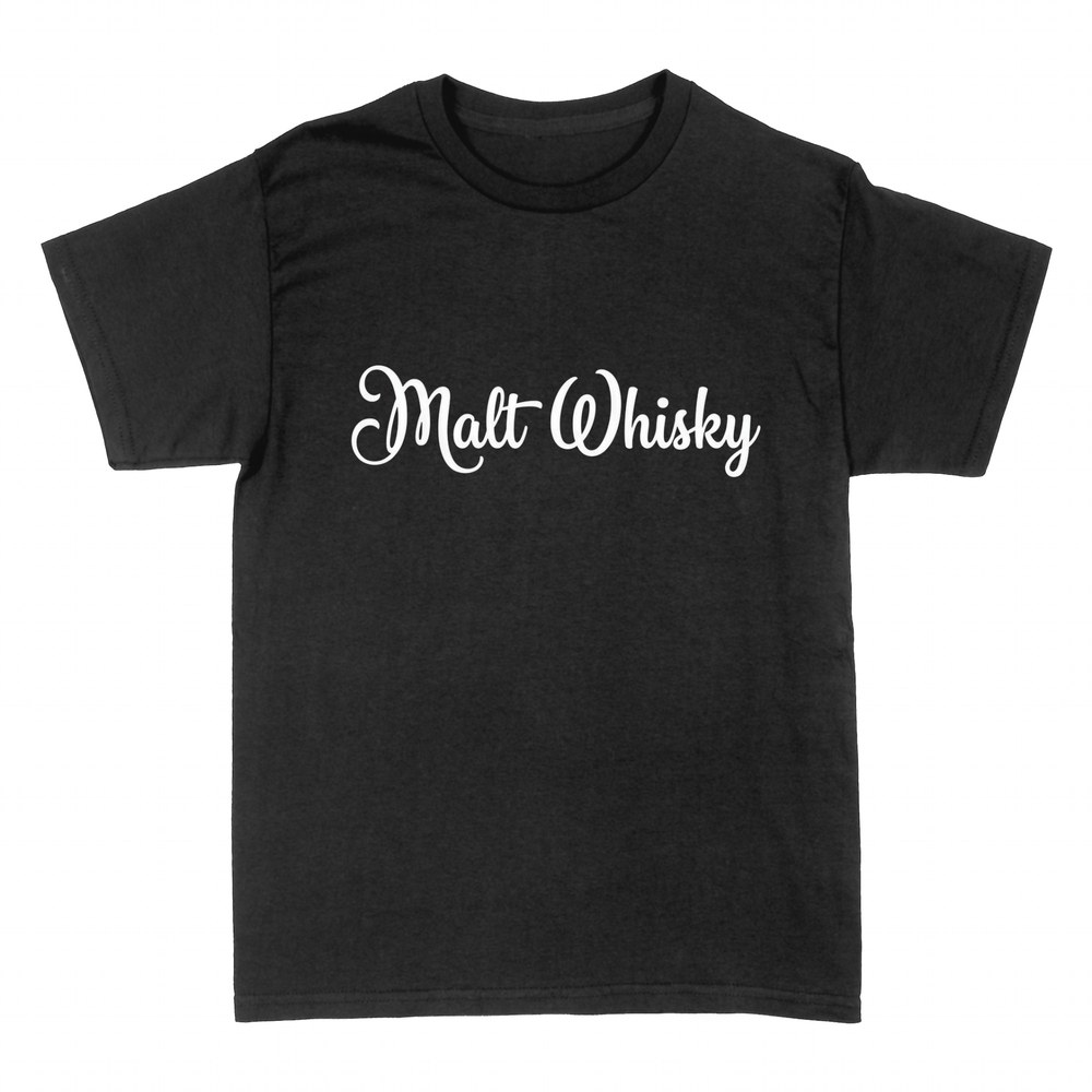 Magliette: Malt Whisky in scritta elegante