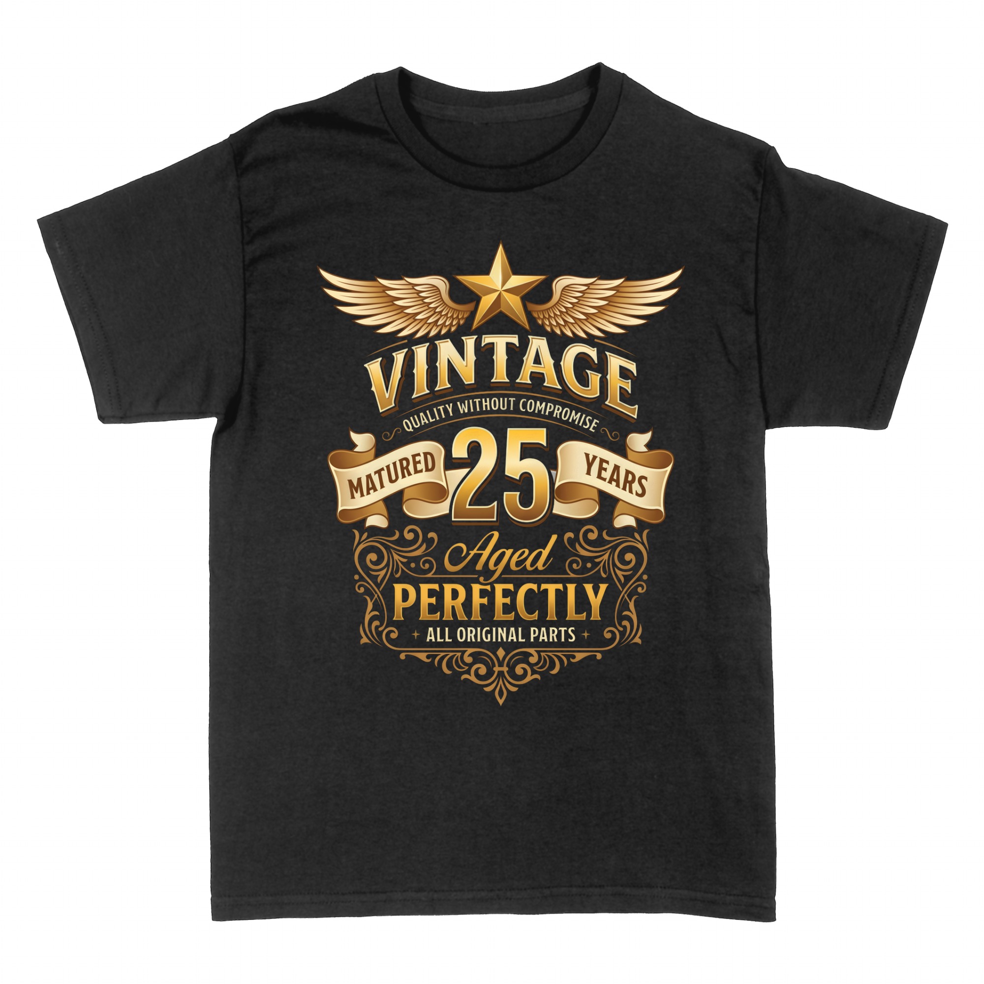Magliette: Vintage 25 anni, invecchiato perfetto
