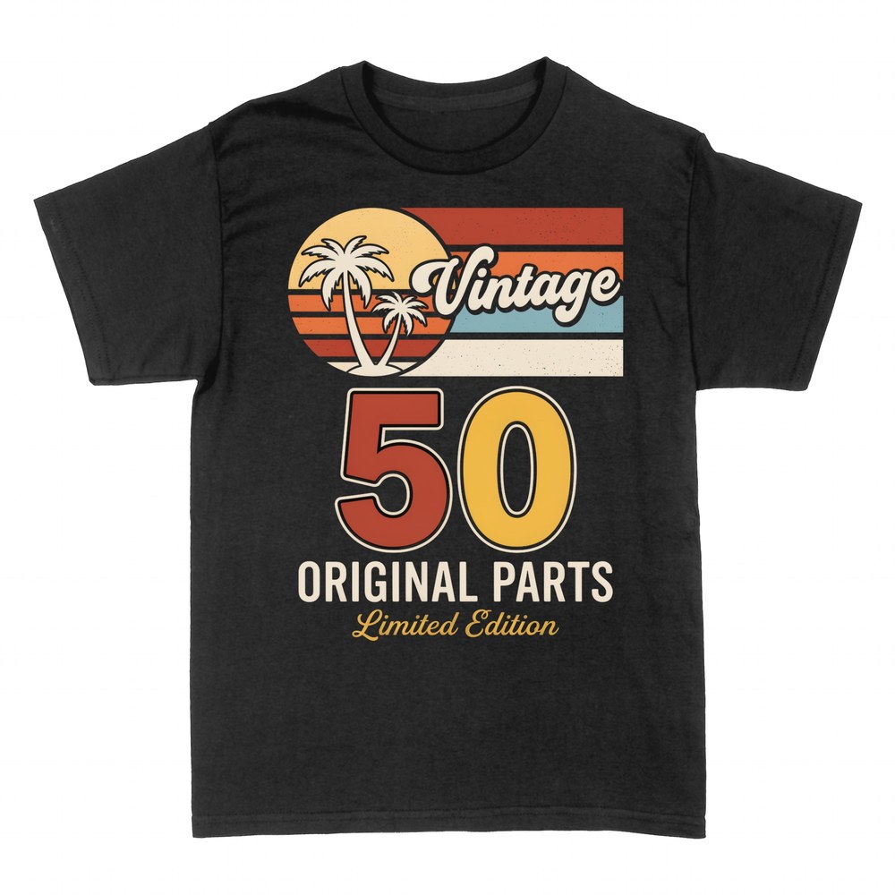 Magliette: Vintage 50 Parts tramonto retro