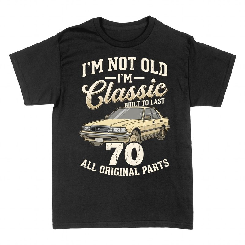 Magliette: Non vecchio ma un classico: auto e 70