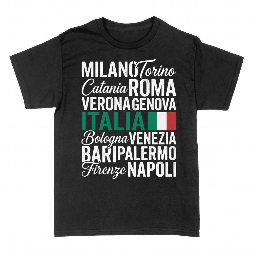 Magliette: Citta d'Italia bandiera tricolore