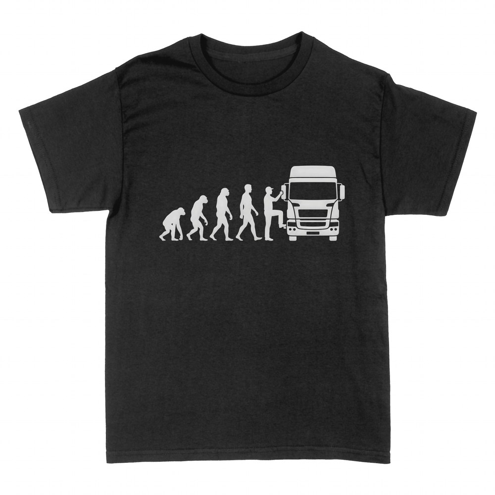 Magliette: Evoluzione del camionista con camion