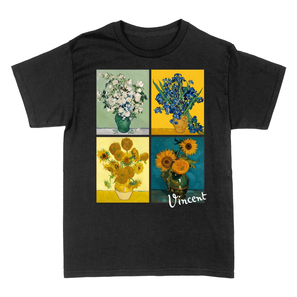 Magliette: Collage fiori di Van Gogh