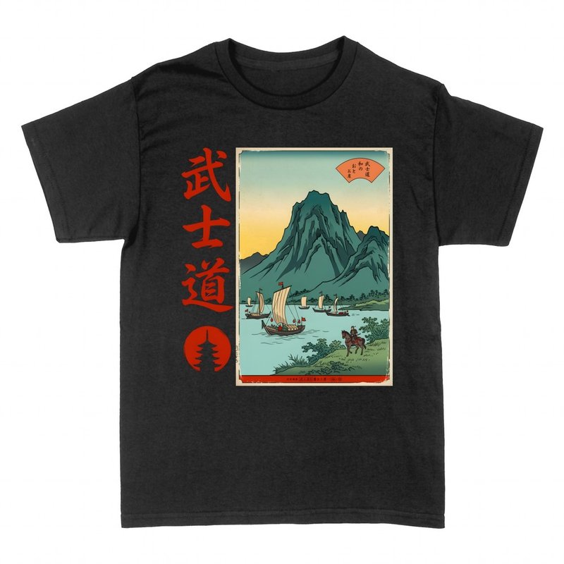 Magliette: Bushido ukiyo-e samurai a cavallo