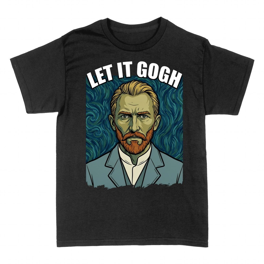 Magliette: Van Gogh Let It Gogh, gioco di parole artistico