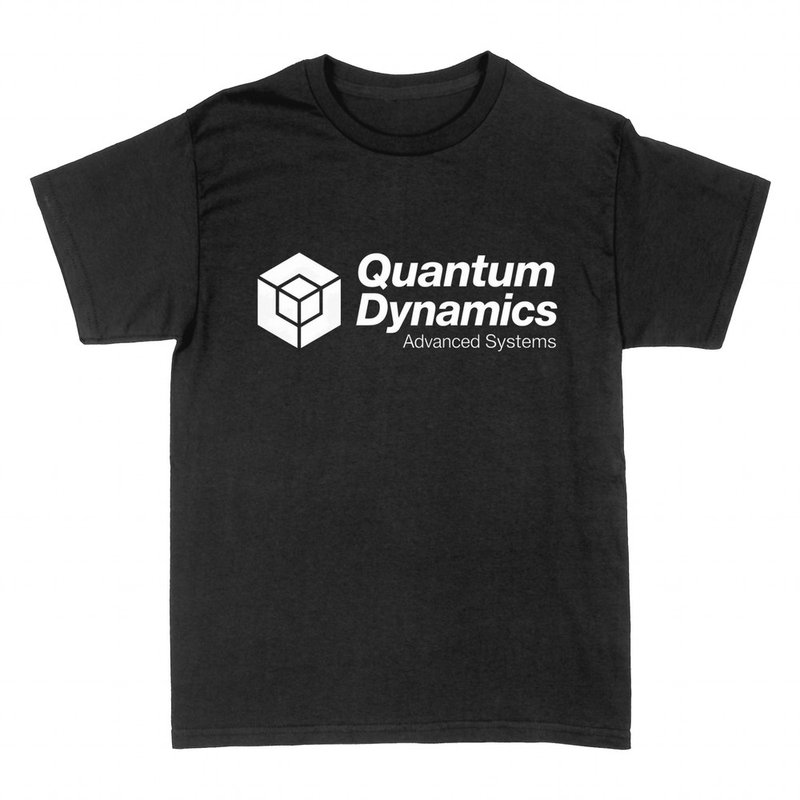 Magliette: Quantum Dynamics, logo tech immaginario