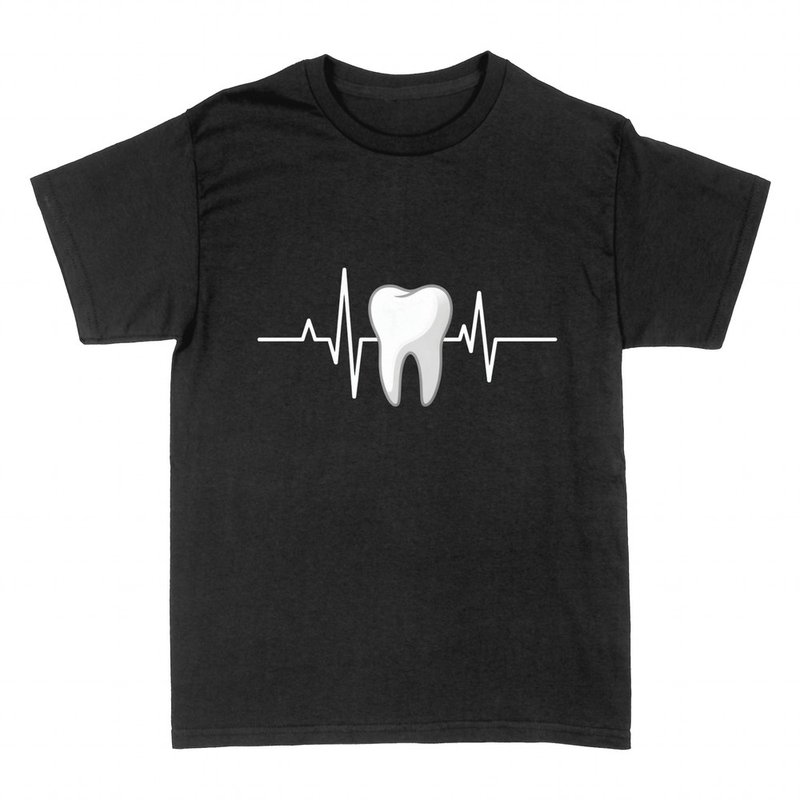 Magliette: Dente con Linea del Battito