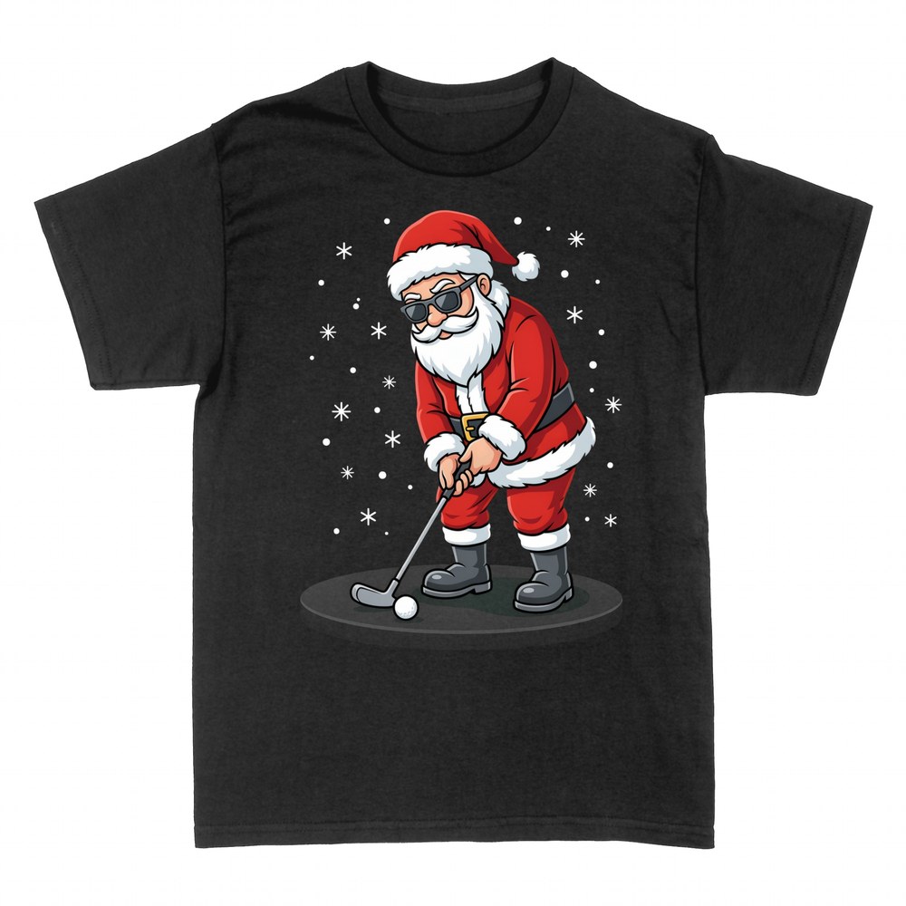 Magliette: Babbo Natale golfista occhiali da sole