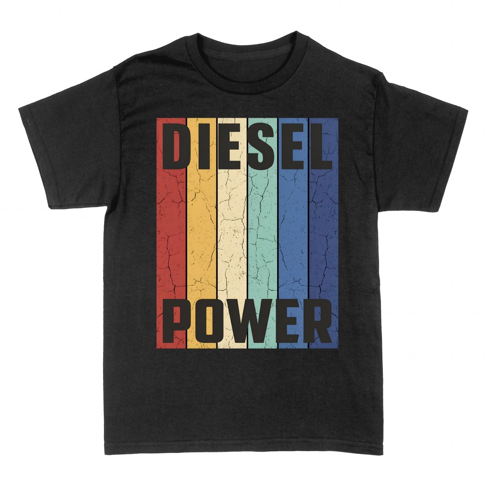 Magliette: Diesel Power righe retr&ograve;