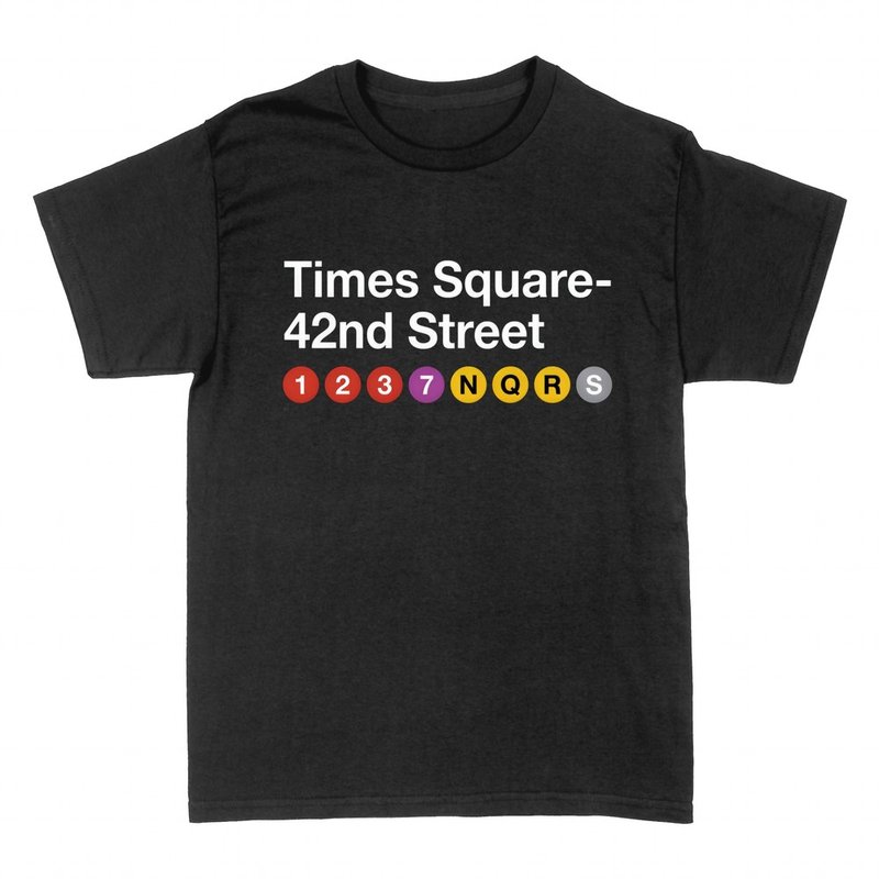 Magliette: Cartello metro Times Square NYC
