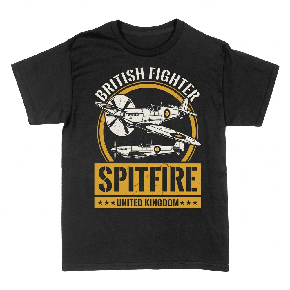 Magliette: Spitfire caccia britannico della RAF