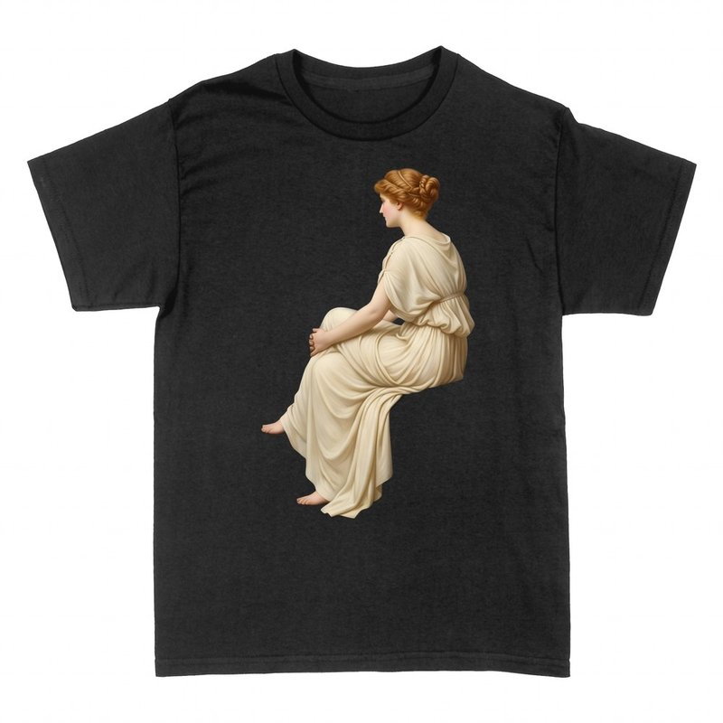 Magliette: Donna seduta in toga greca