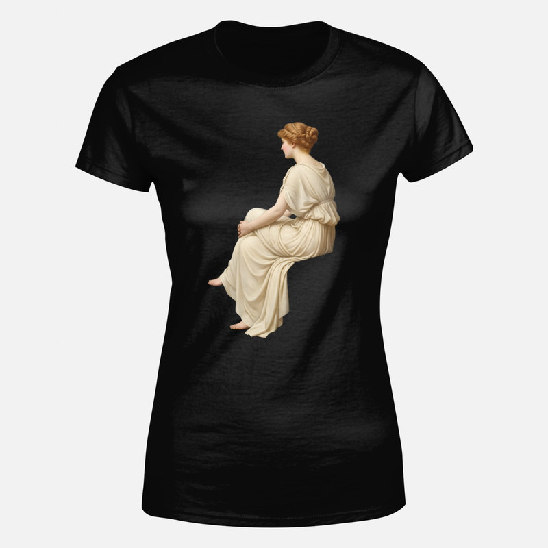 Magliette: Donna seduta in toga greca