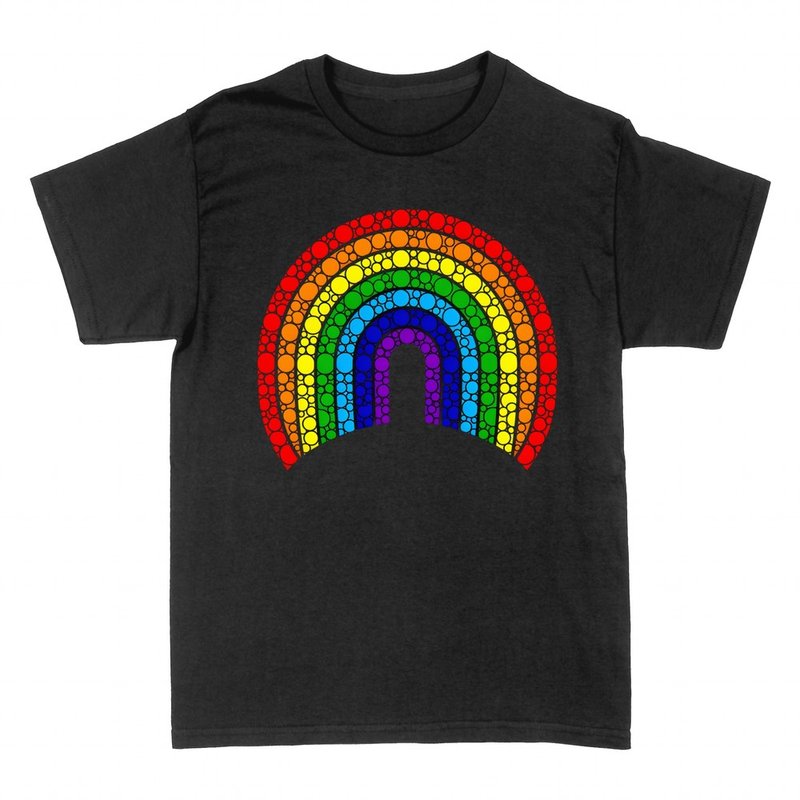 Magliette: Arcobaleno di punti colorati