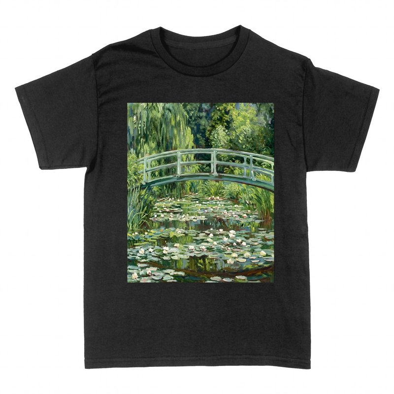 Magliette: Ponte giapponese e ninfee di Monet