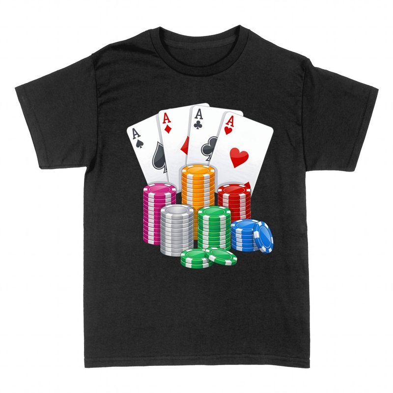 Magliette: Quattro assi e fiche da casin&ograve;