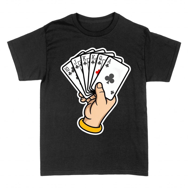 Magliette: Mano con carte da poker