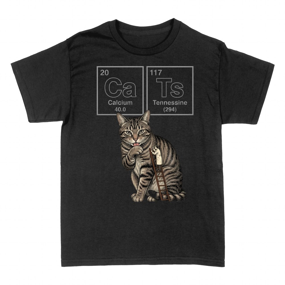 Magliette: Gatto tavola periodica CaTs chimica