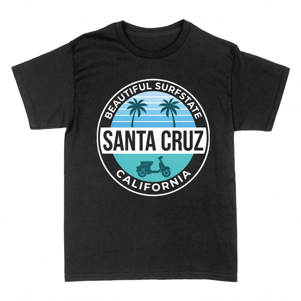 Magliette: Santa Cruz California stemma surf retro
