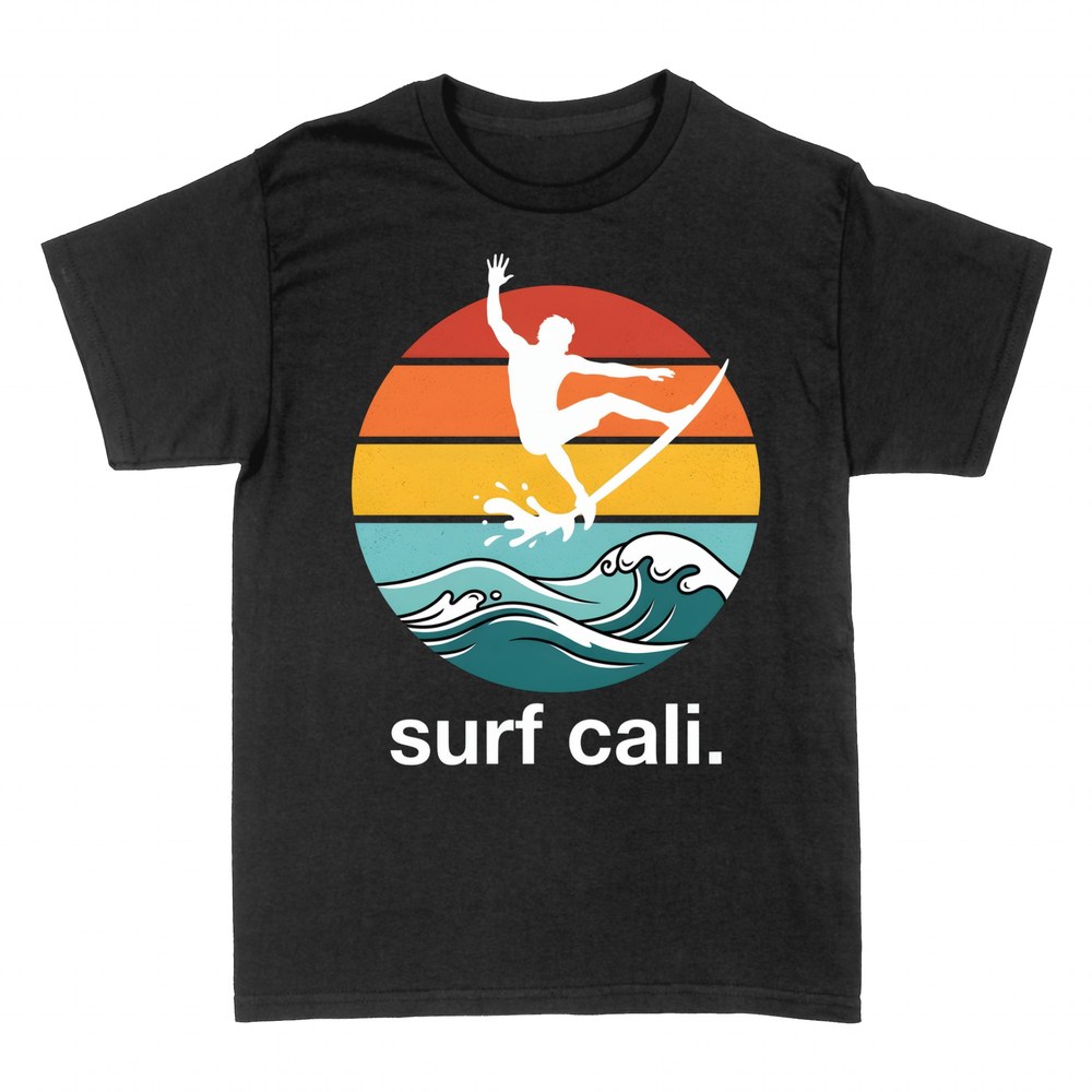 Magliette: Surfista retro onda California 