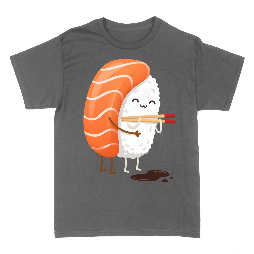 Magliette: Nigiri di salmone kawaii sorridente