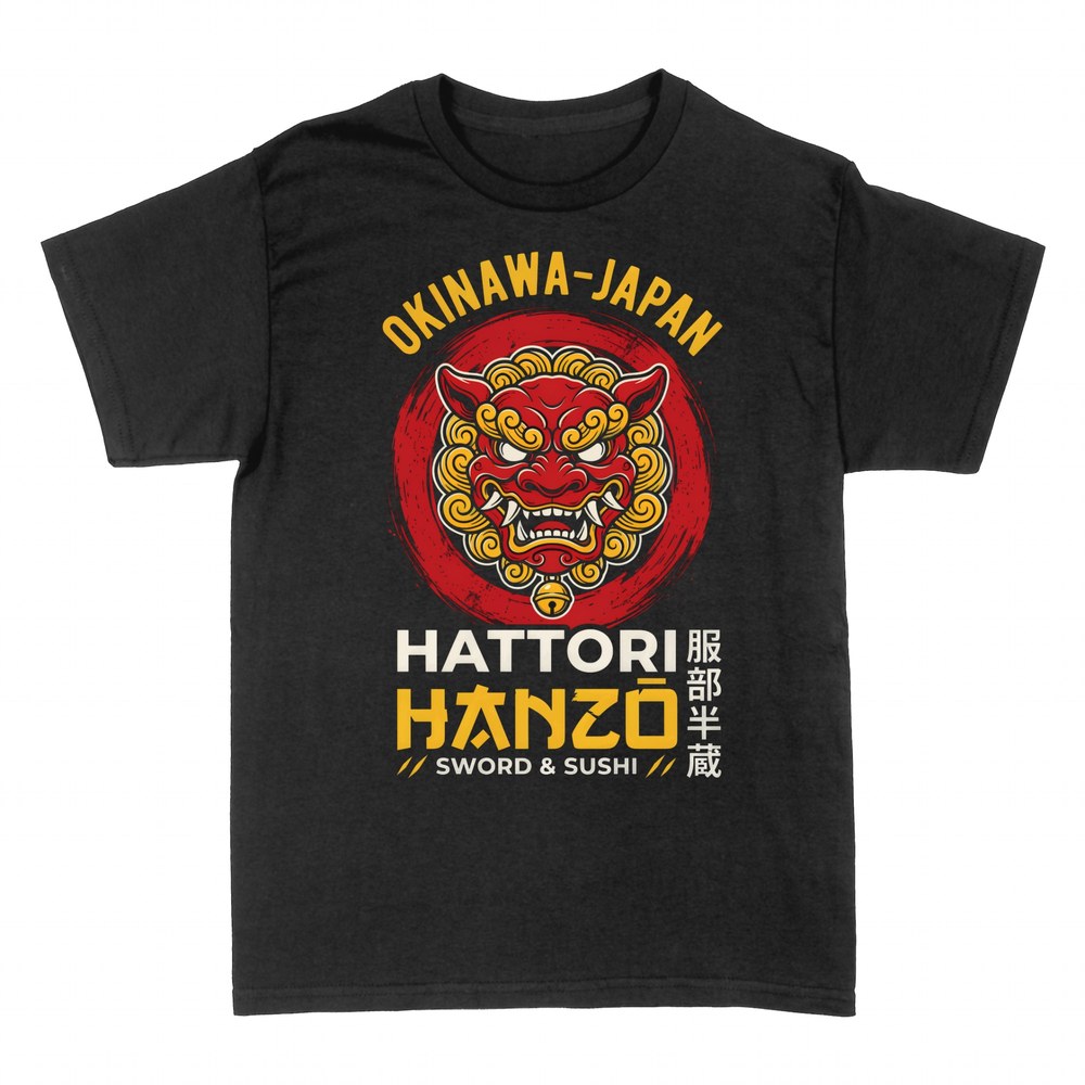 Magliette: Maschera shisa Hattori Hanzo Okinawa