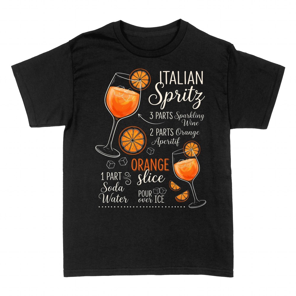 Magliette: Ricetta dello Spritz italiano all'arancia