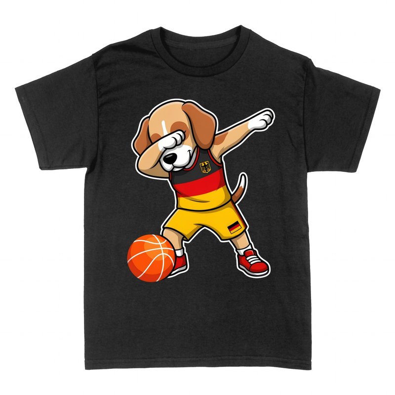 Magliette: Cane Dabbing Germania Basket