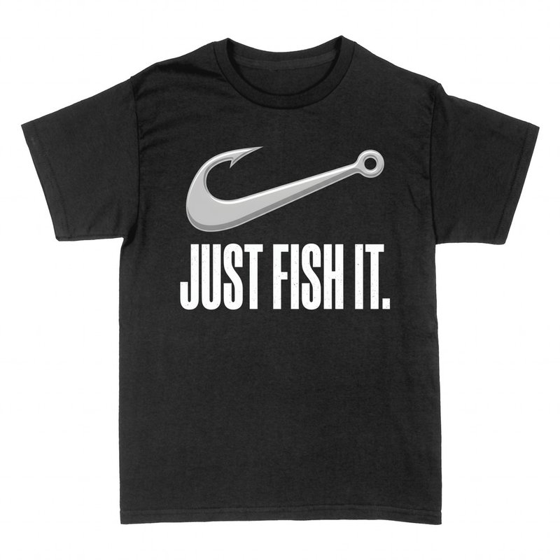 Magliette: Amo Just Fish It per pescatori
