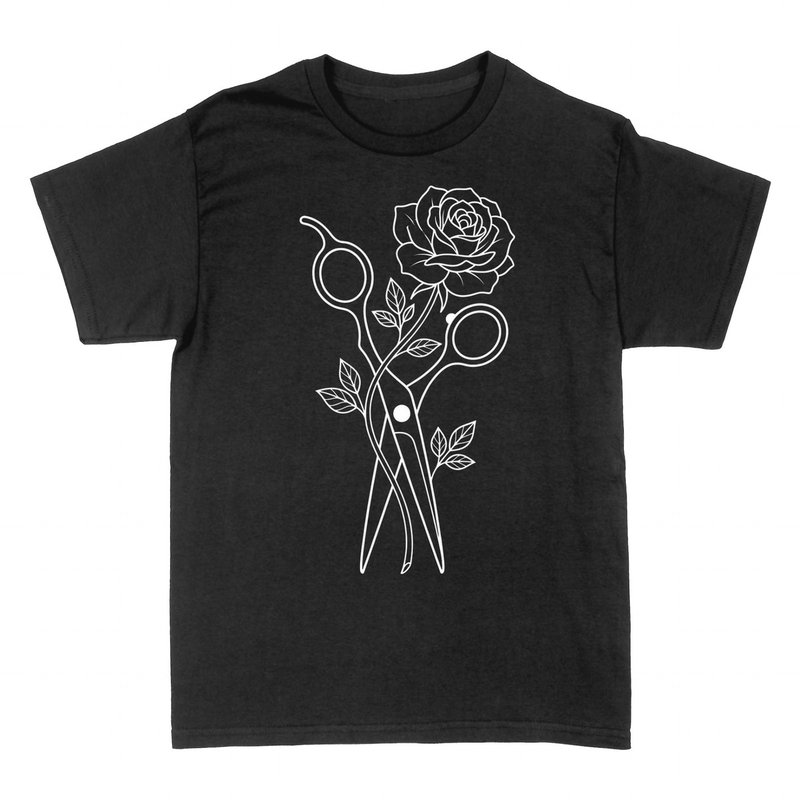 Magliette: Forbici da Parrucchiere &amp; Rosa