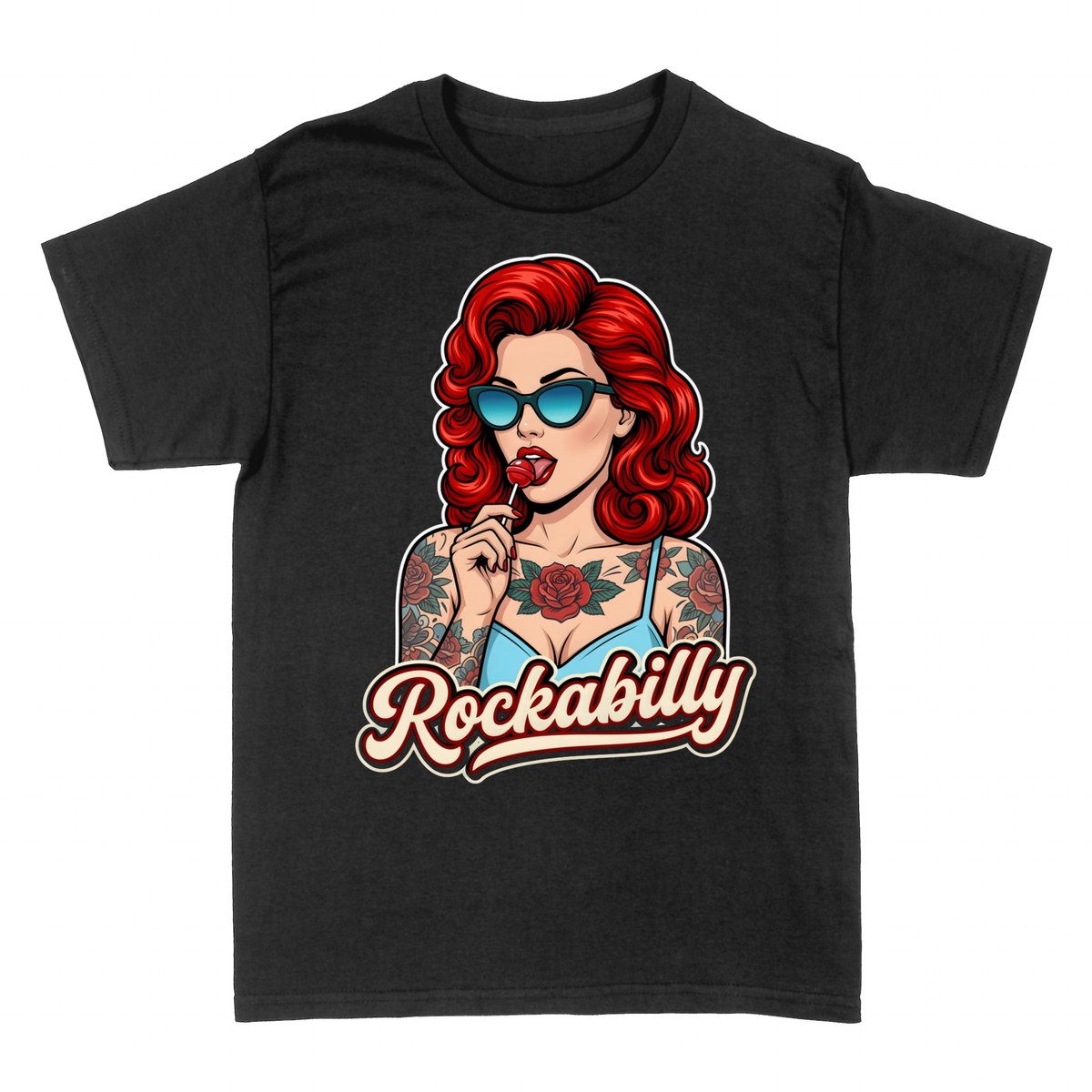 Magliette: Pin-up Rockabilly Capelli Rossi
