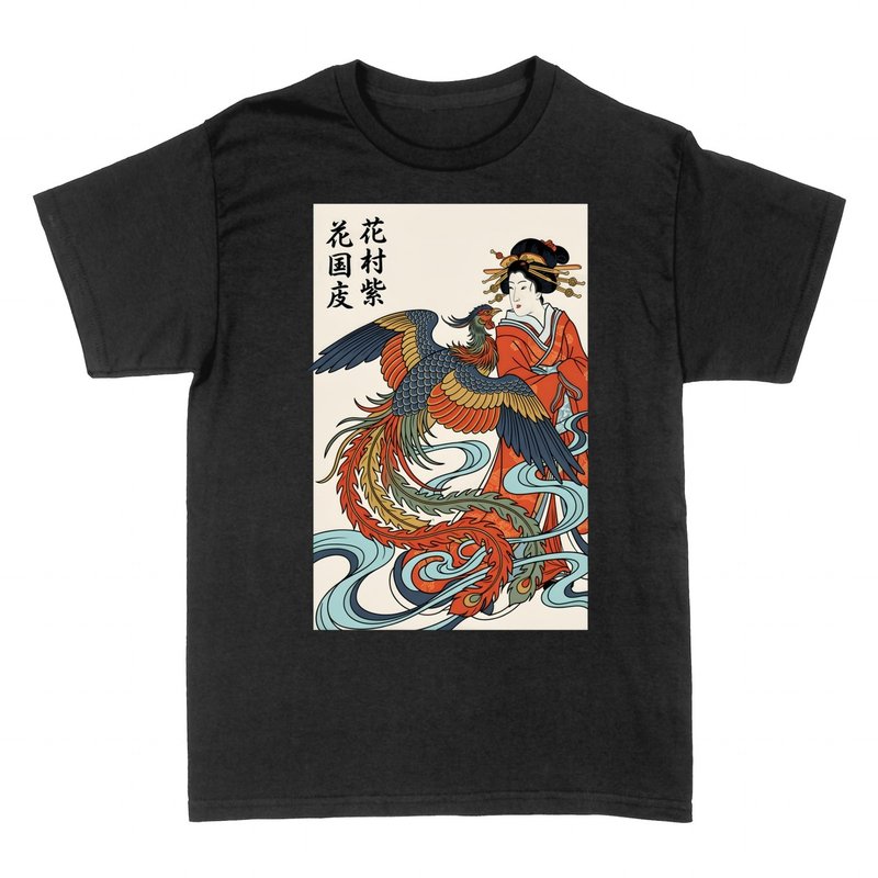 Magliette: Geisha e Fenice Ukiyo-e