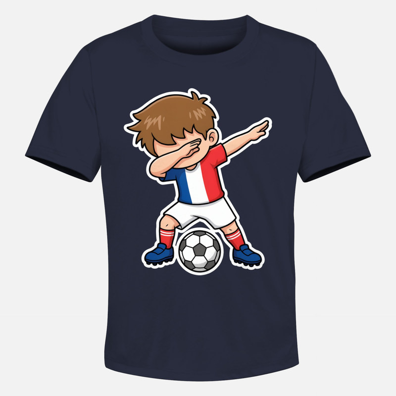 Magliette: Bambino calcio Francia dab esultanza