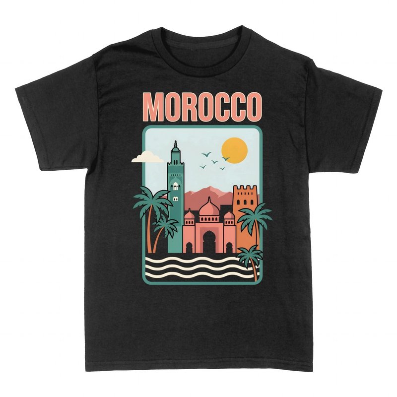 Magliette: Marocco Poster Vintage di Viaggio