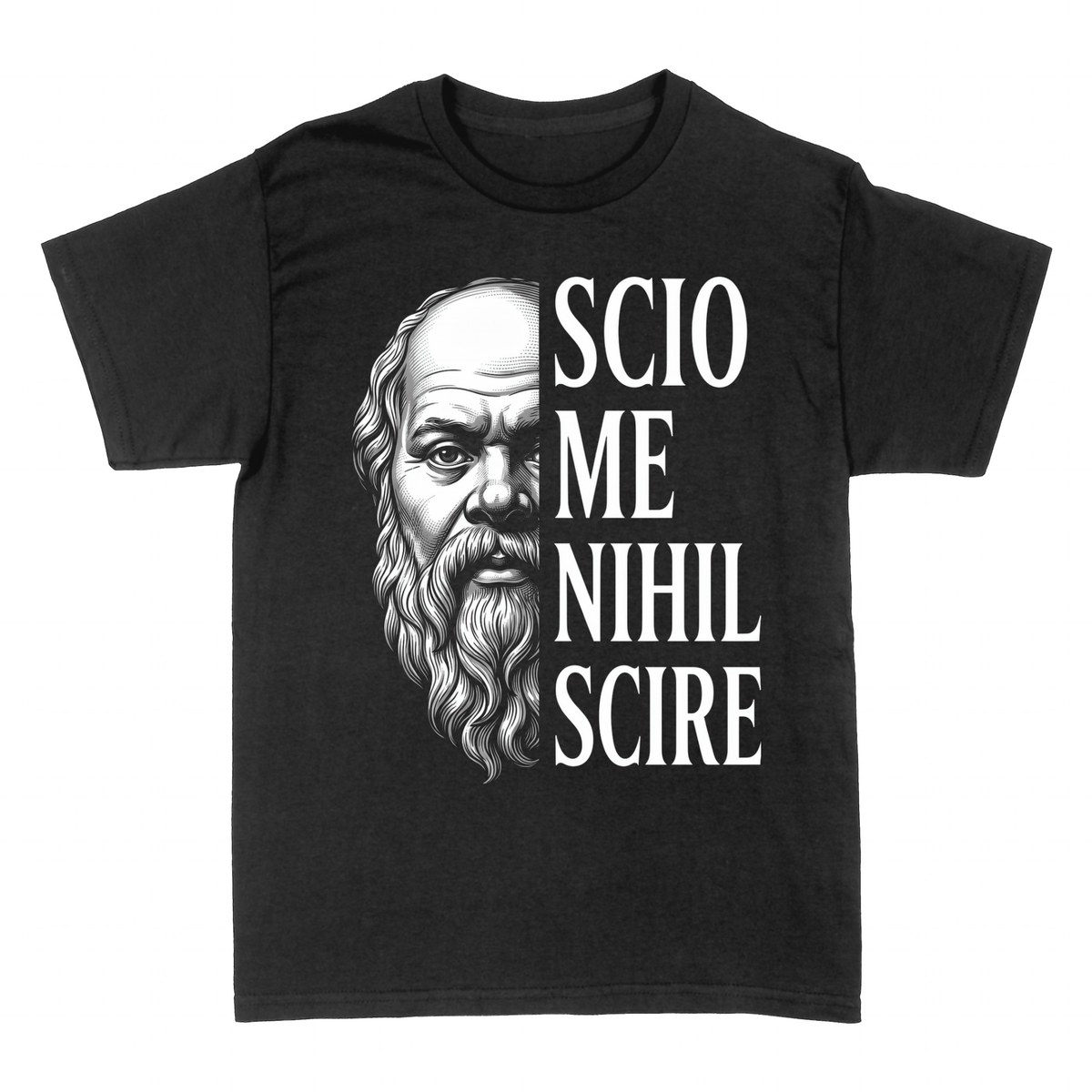 Magliette: Scio Me Nihil Scire &mdash; Socrate
