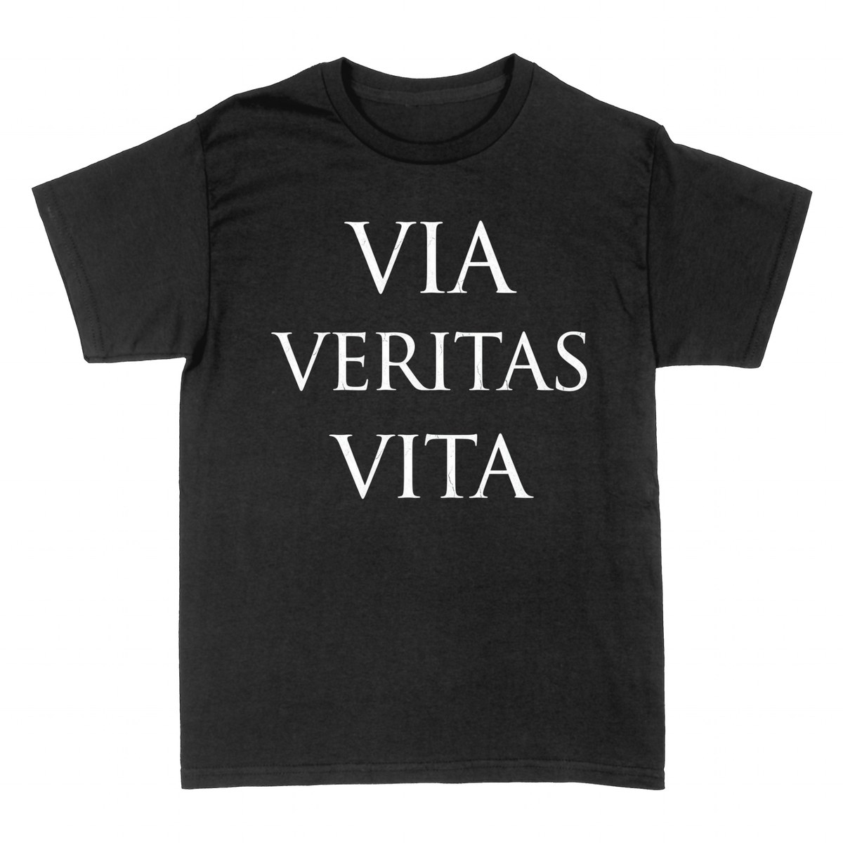 Magliette: Via Veritas Vita &mdash; Latino Classico