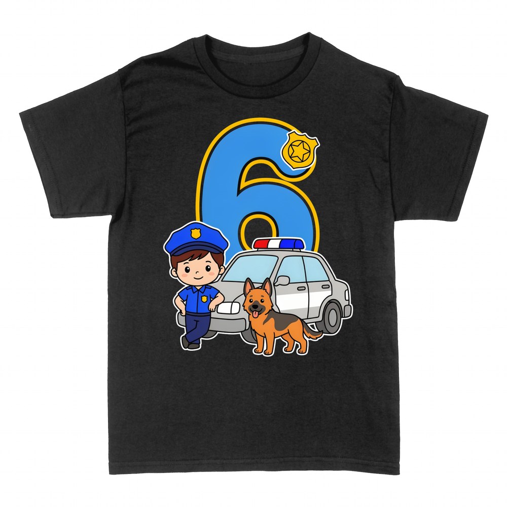 Magliette: 6 Anni Compleanno Polizia K9