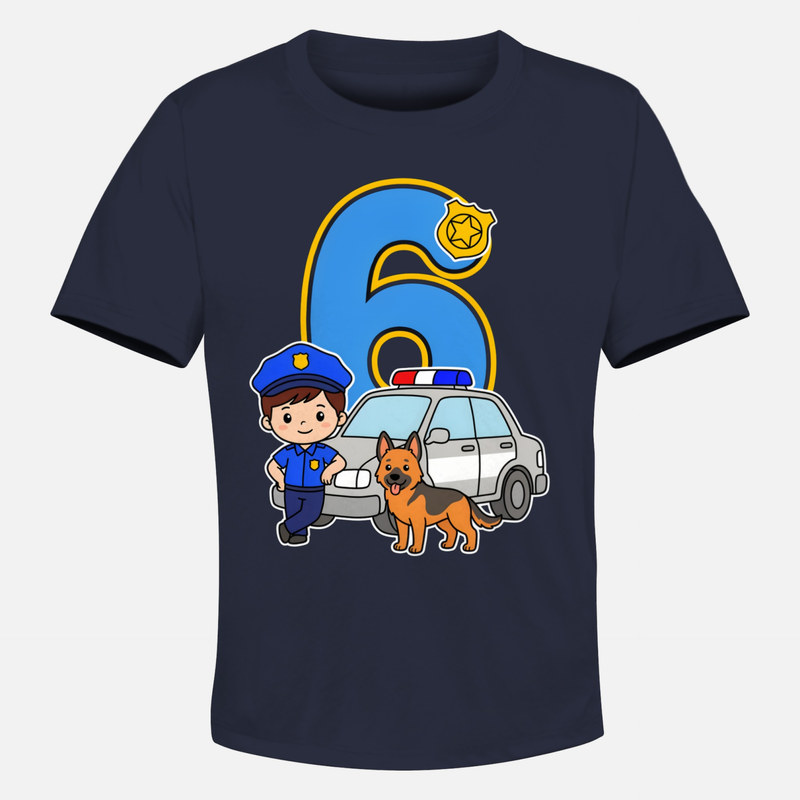 Magliette: 6 Anni Compleanno Polizia K9