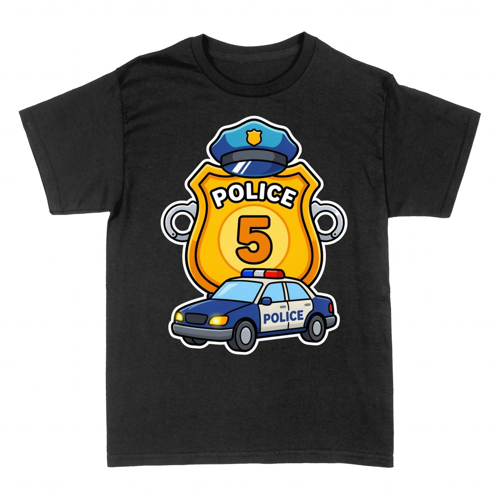 Magliette: Distintivo della Polizia Numero 5