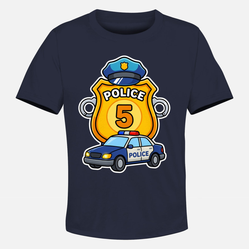 Magliette: Distintivo della Polizia Numero 5
